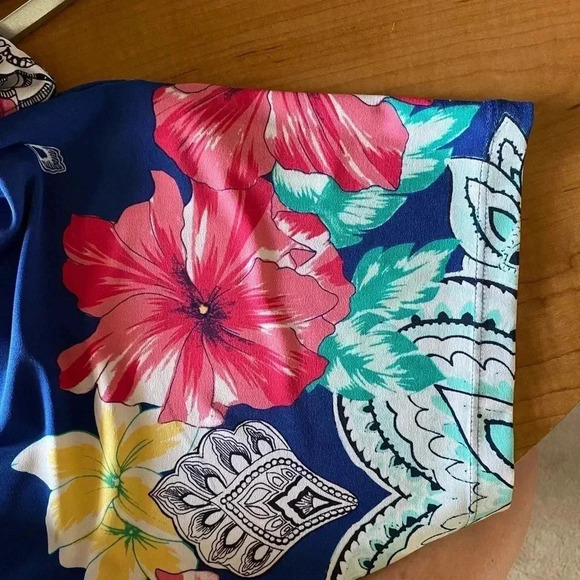 CHICO'S Floral Iona Tia Dress Size Small - Picture 6 of 10